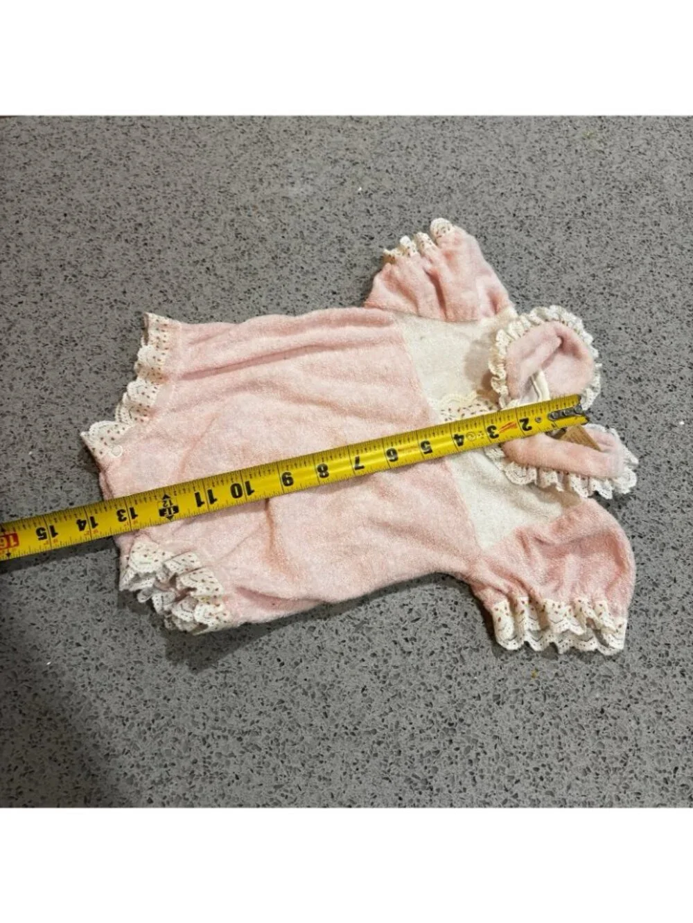 Vintage Terry Cloth Baby Girl Romper Pink Winnie The Pooh Spring 3-6 M